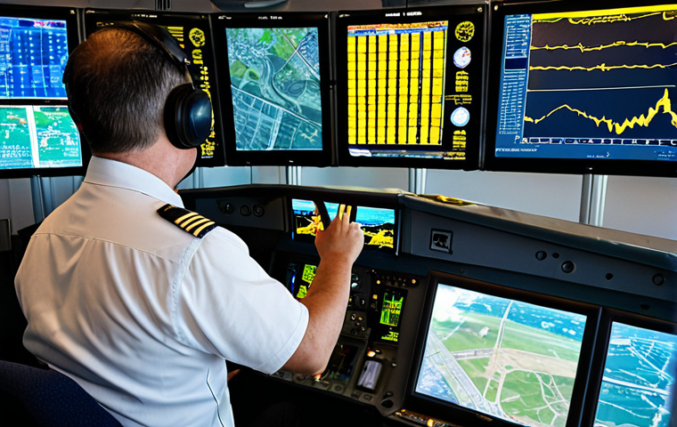 **Prompt for Image 1**: "An air traffic controller in a busy control tower, monitoring multiple aircraft on radar screens, with a focus on maintaining safety during takeoff and landing. The atmosphere is tense yet rewarding, showcasing the importance of communication and quick decision-making in aviation."